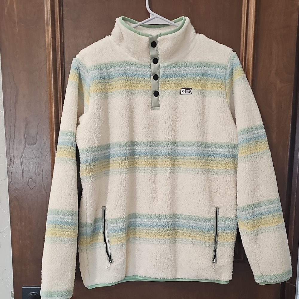 Salty Crew Cream and Blue Striped Sweater
